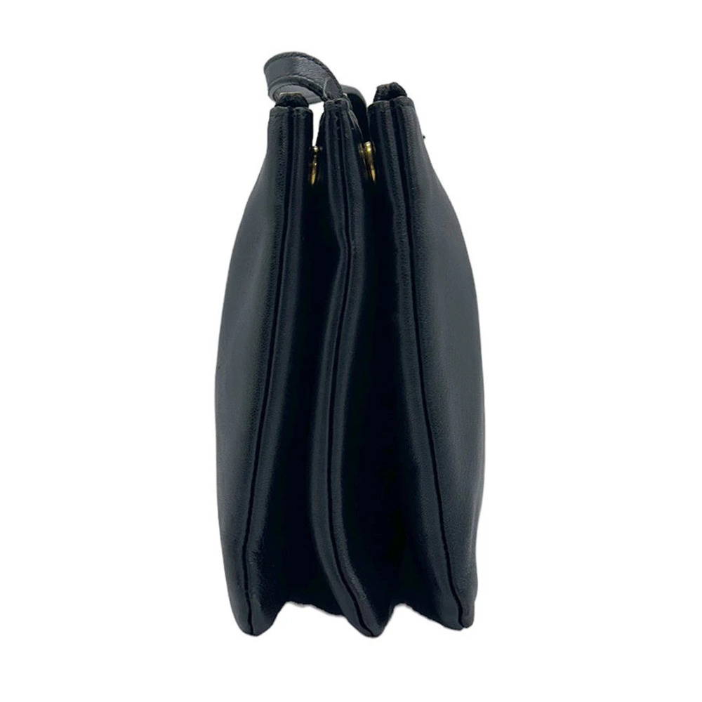 Celine Trio Leather Black Bag Shoulder Black